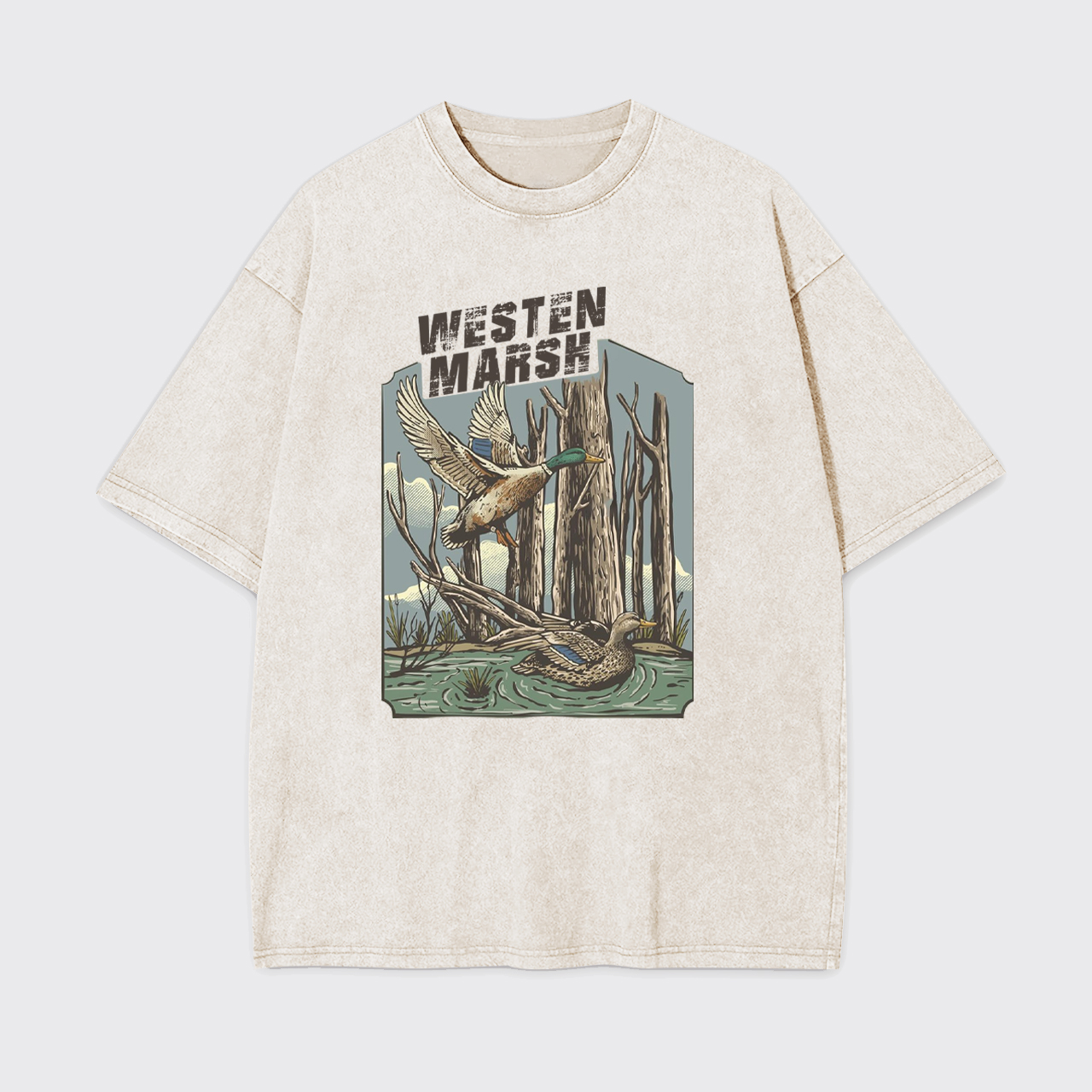 Western Marsh Wildlife Garment-dye Tees