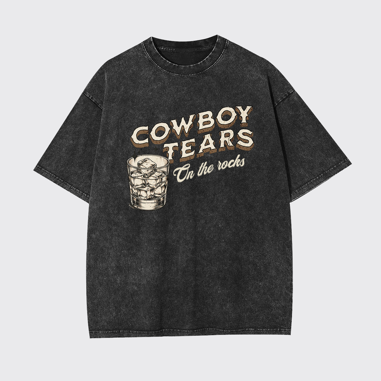 Cowboy Tears On The Rocks Garment-dye Tees