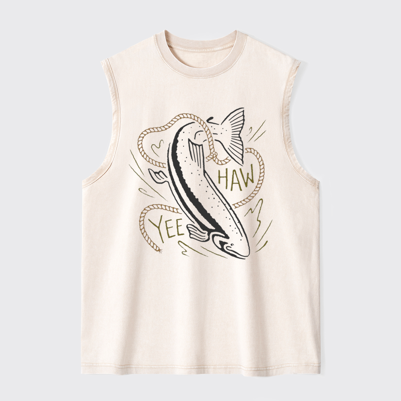Ride the Wave Yee-Haw Washed Tanks
