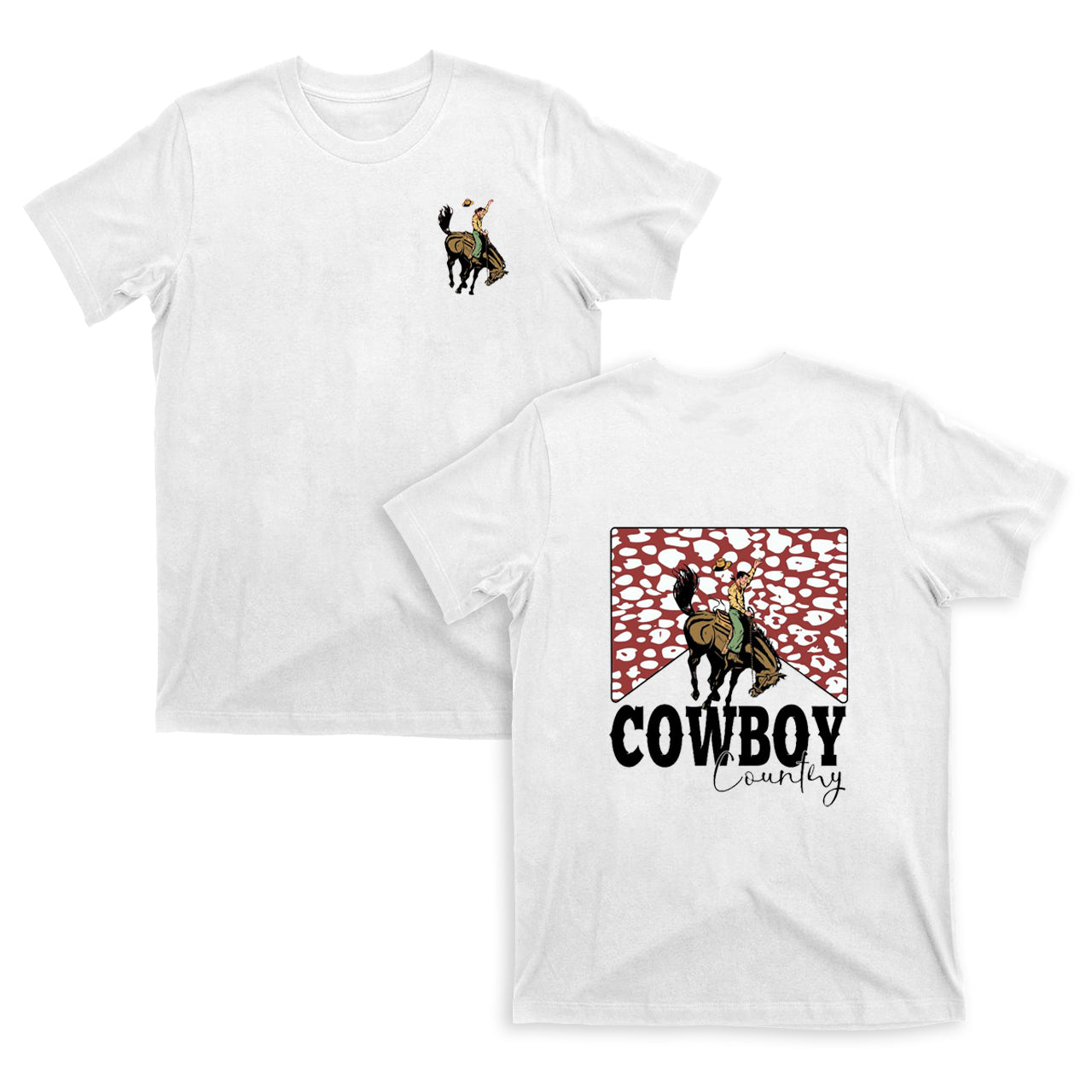 Cowboy Country Leopard Print T-Shirts