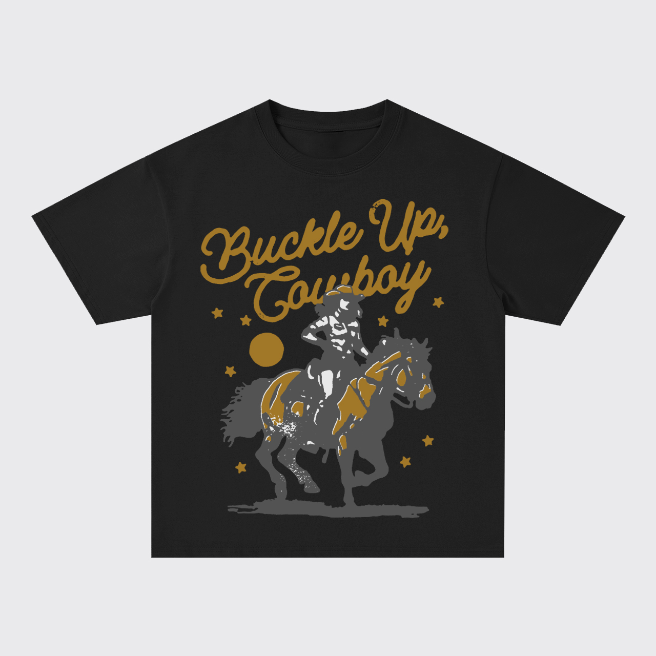 Buckle Up Cowboy Oversize T-Shirts