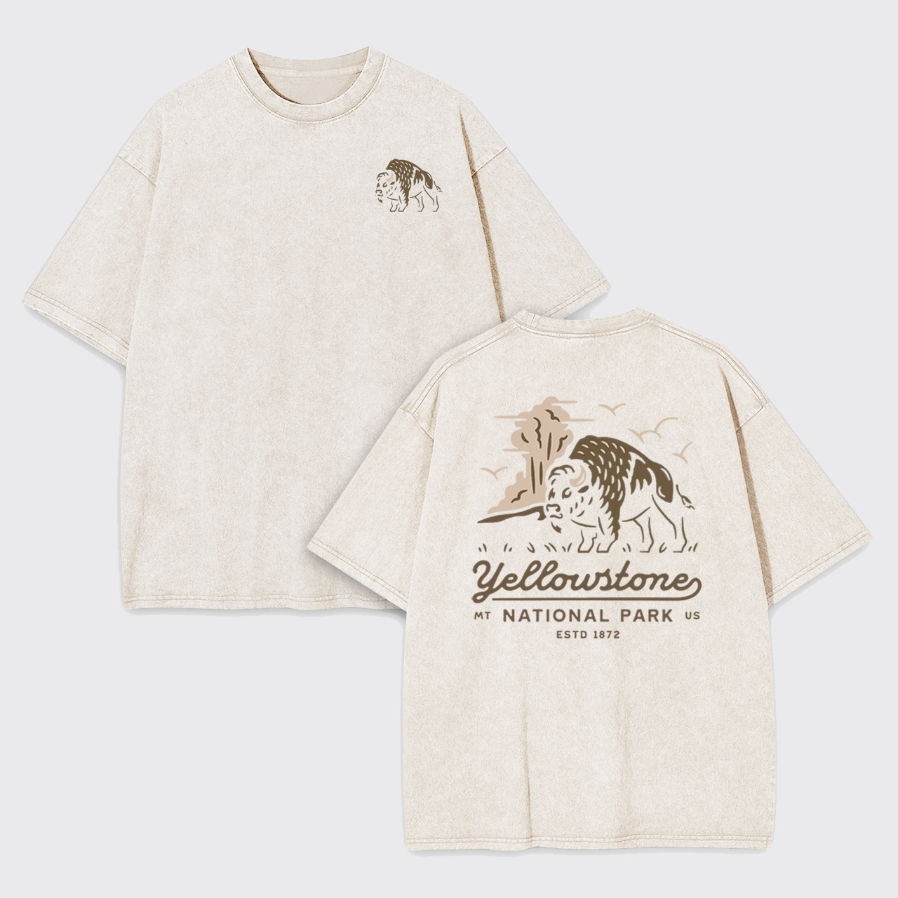Yellowstone National Park Garment-dye Tees