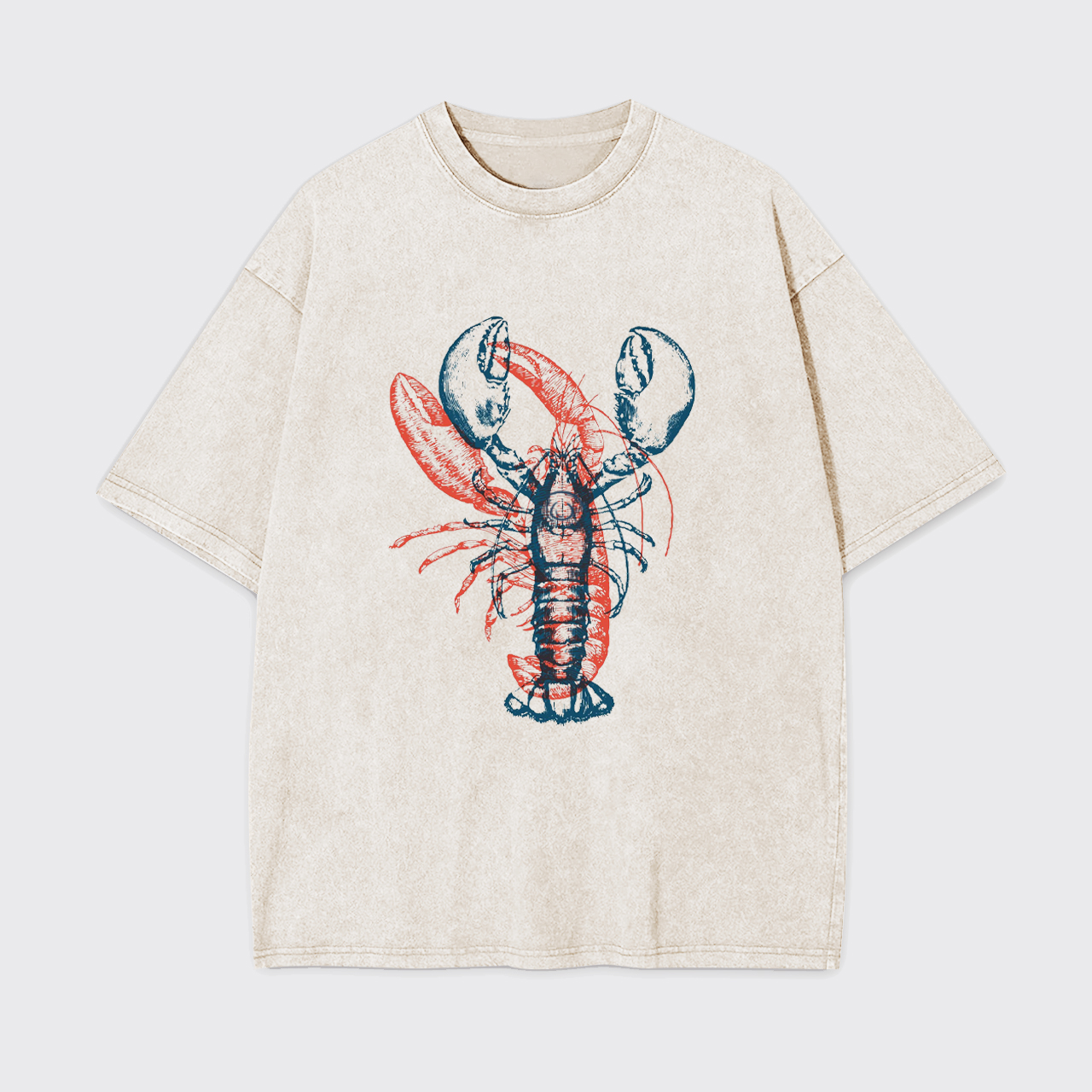 Lobster Cowboy of the Sea Garment-dye Tees