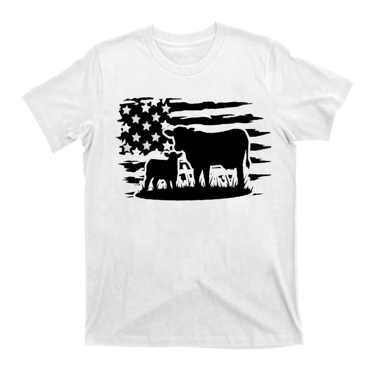 USA Cow Farm Cowboybay T-Shirts