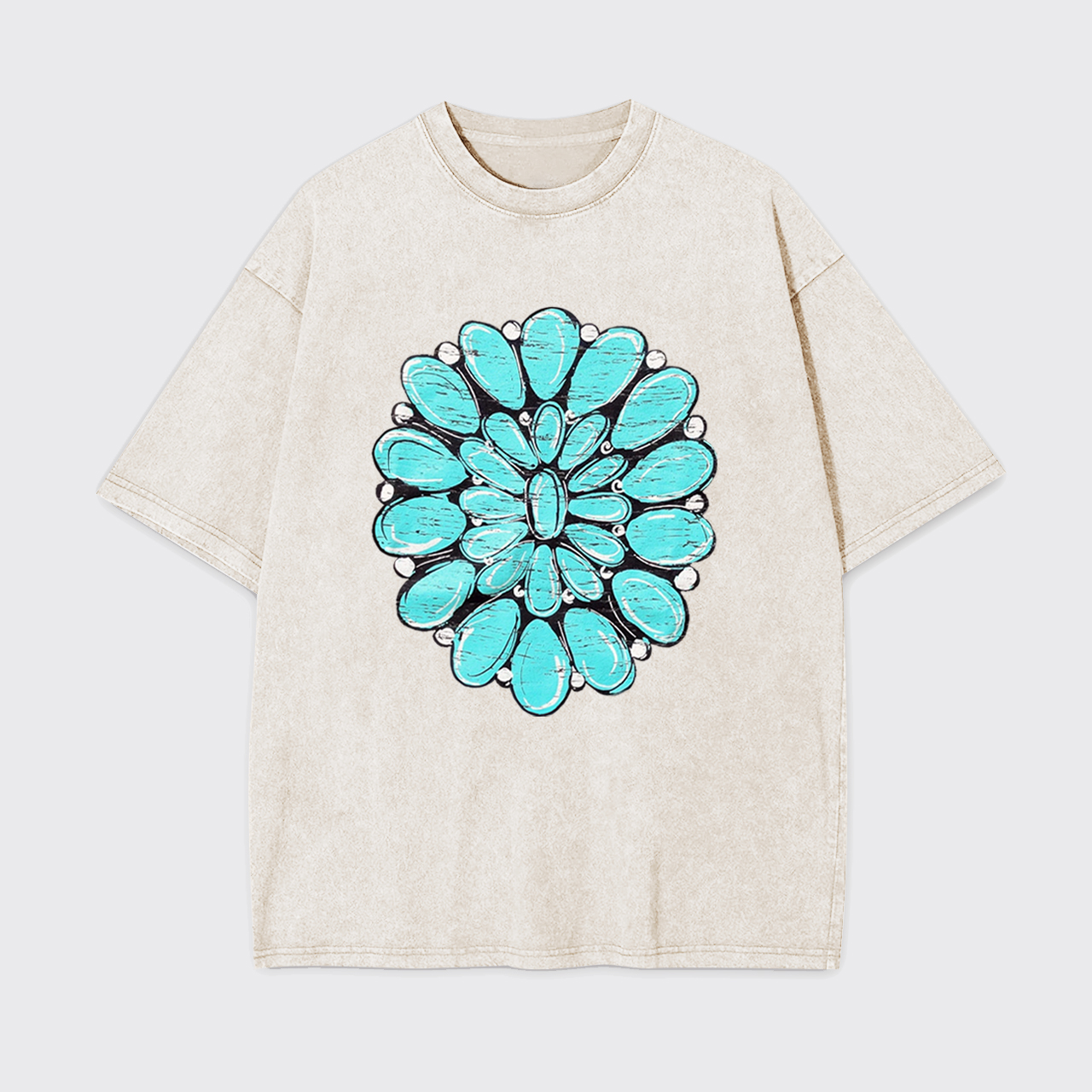 Turquoise Stone Country Music Garment-dye Tees
