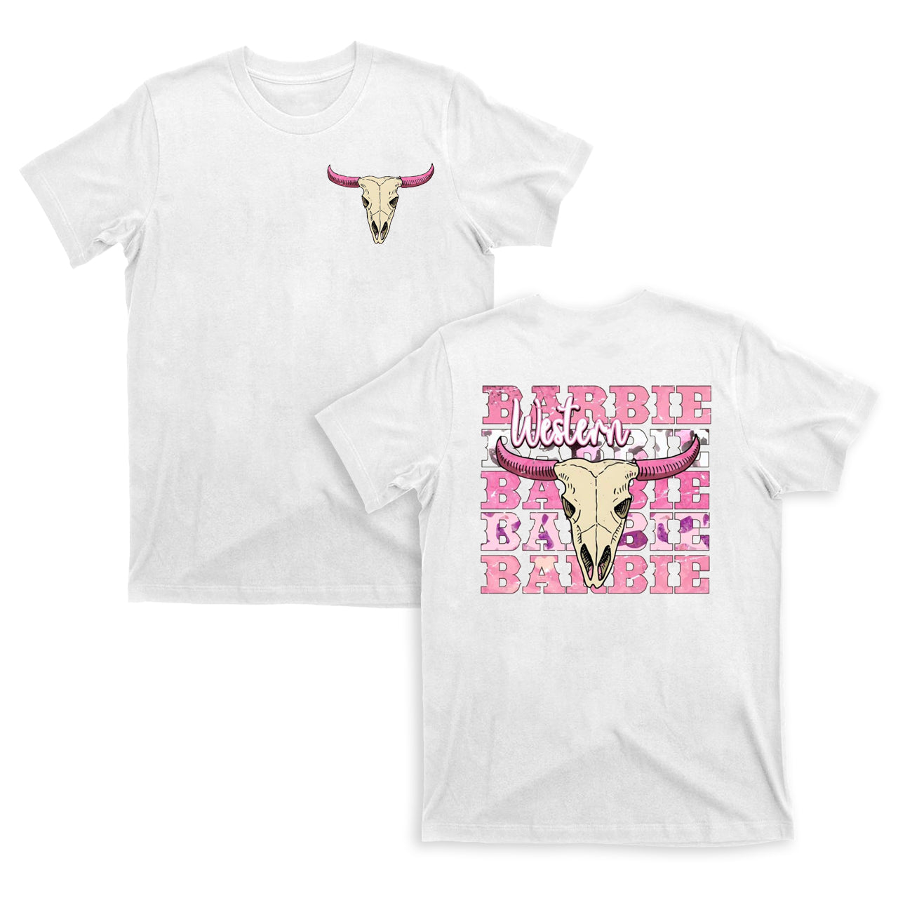 Barbie Cow Bull Cowgirl T-Shirts