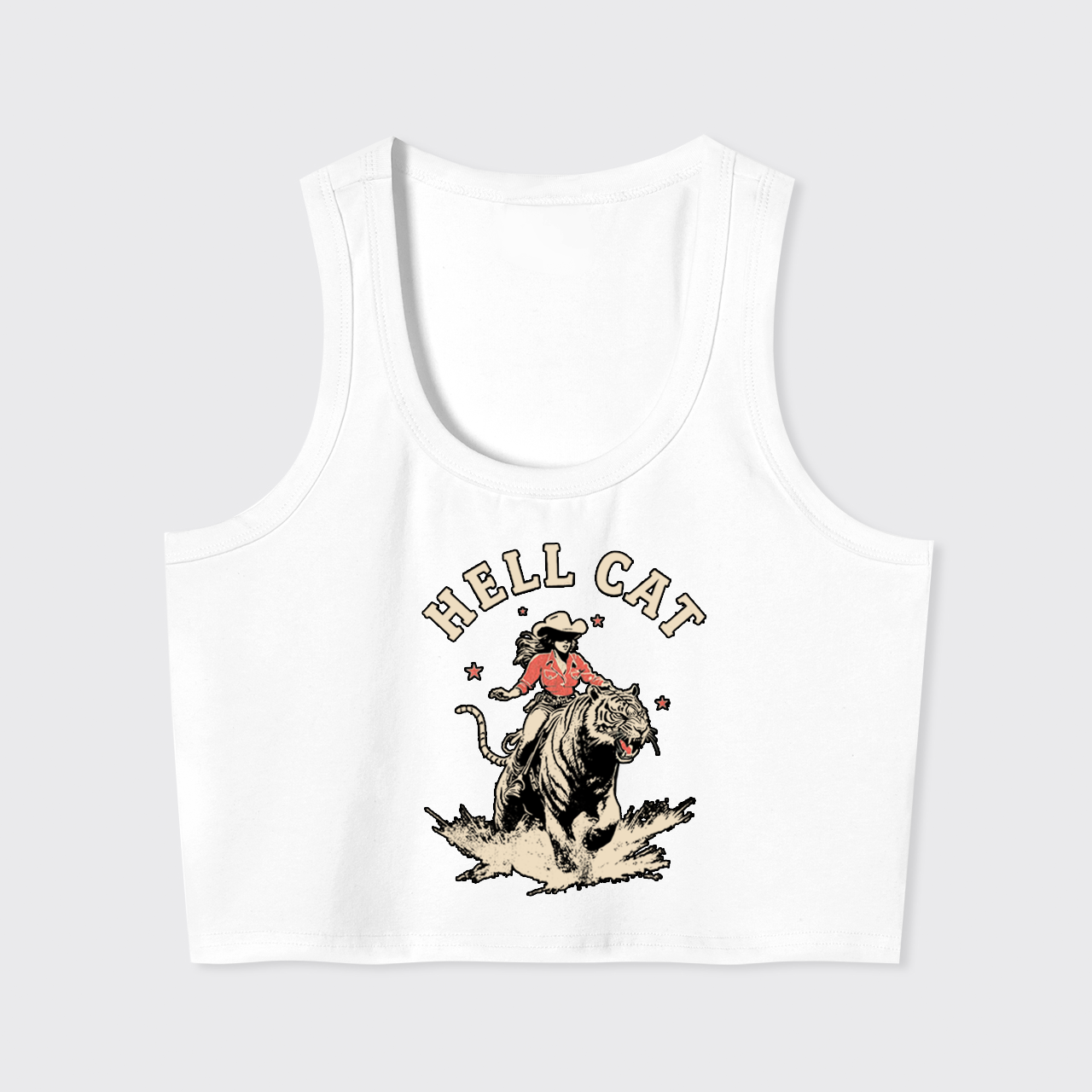 Vintage Cowgirl Hell Cat Tank Top
