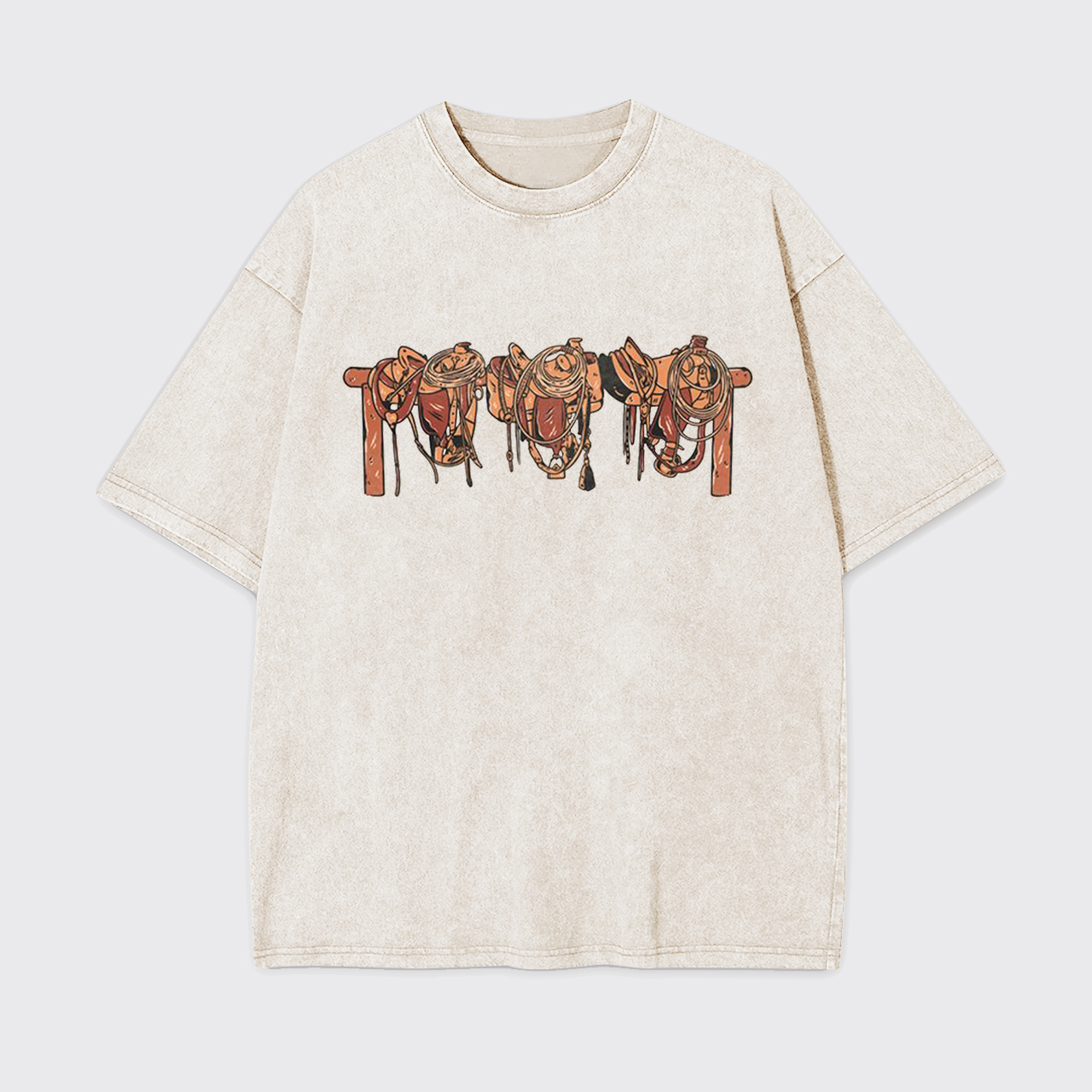 Cowboy Saddle Up Garment-dye Tees