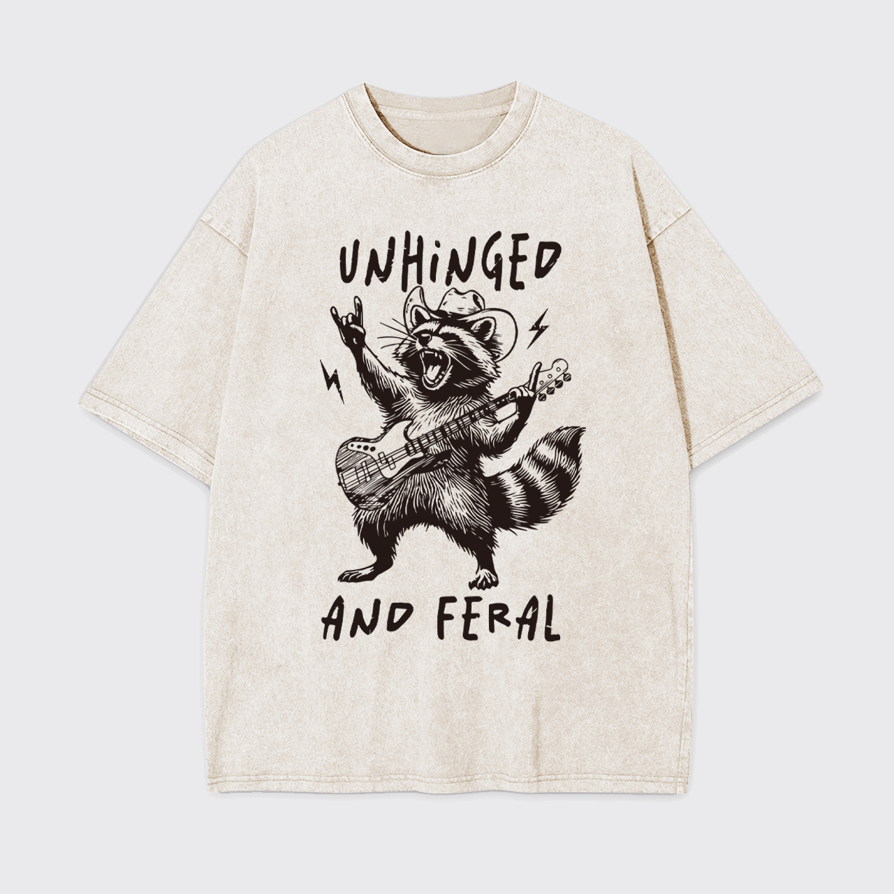 Unhinged And Feral Garment-dye Tees