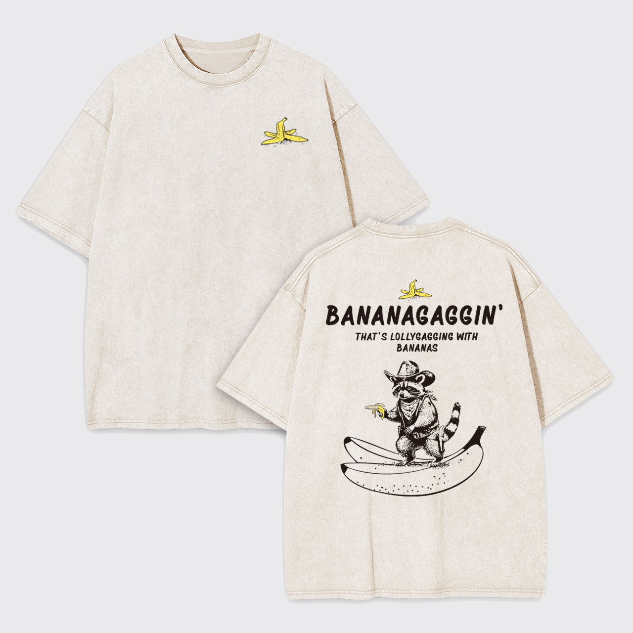 Funny Bananagaggin Banana Garment-dye Tees