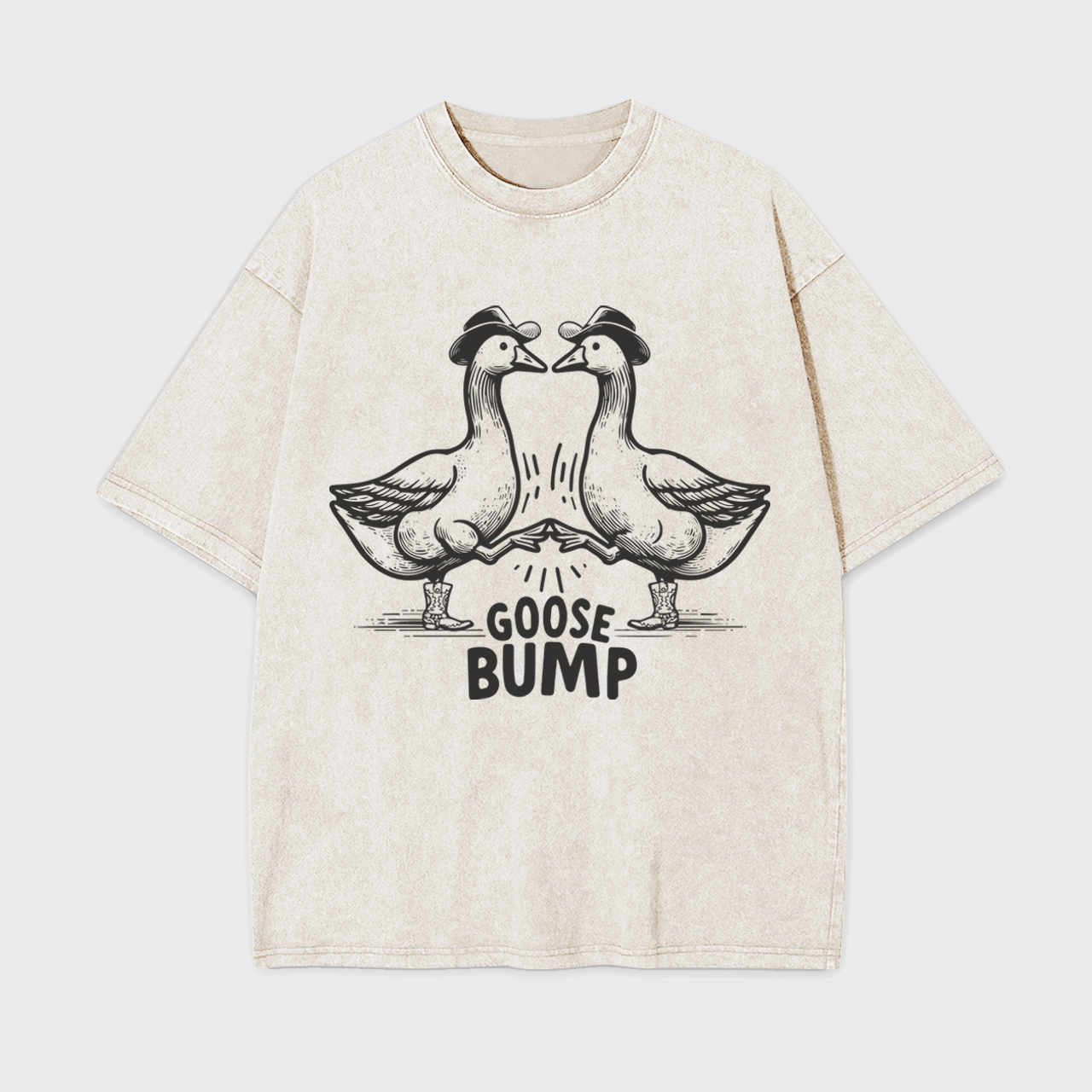 Funny Goose Bump Garment-dye Tees