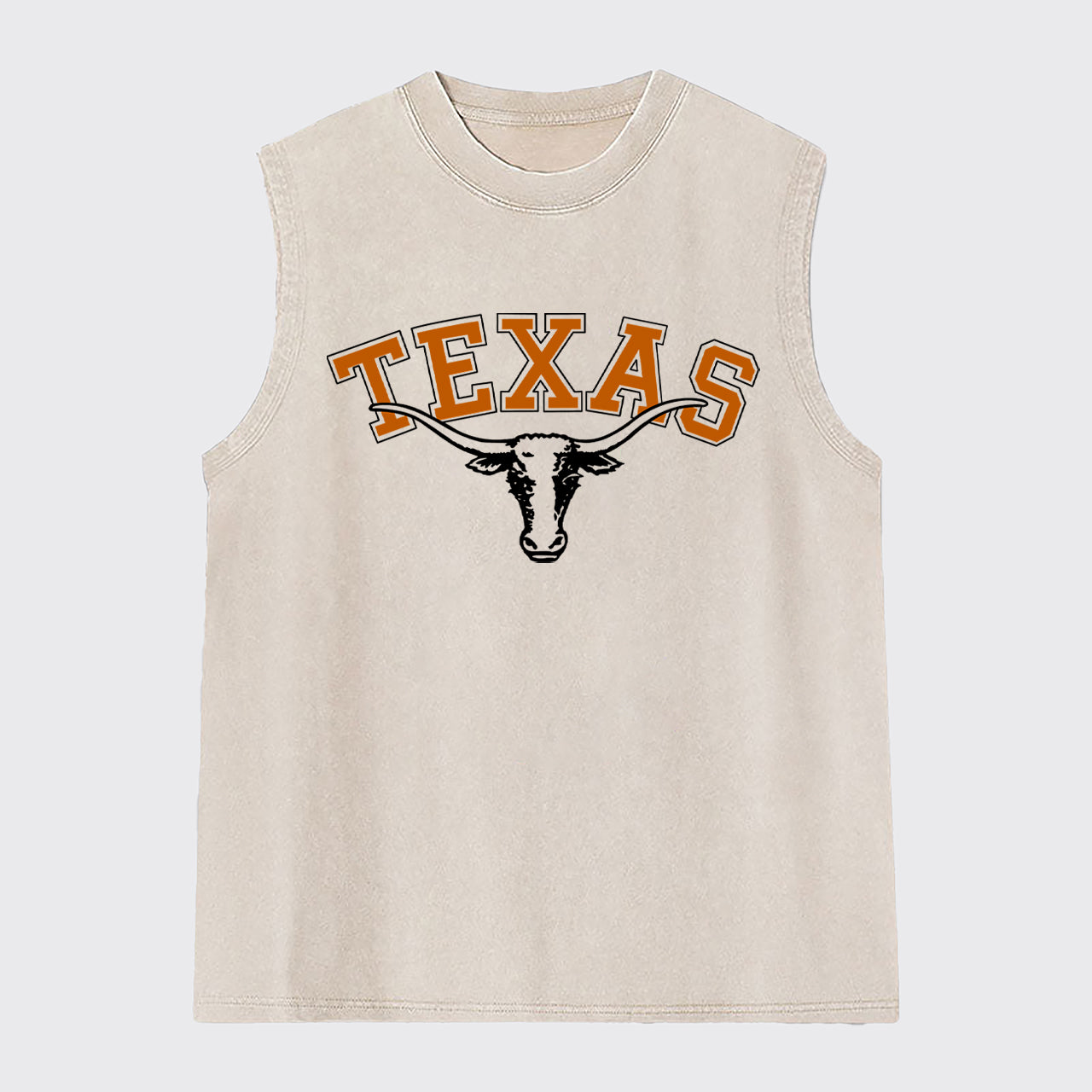 Texas Cow Bull Washed Tanks