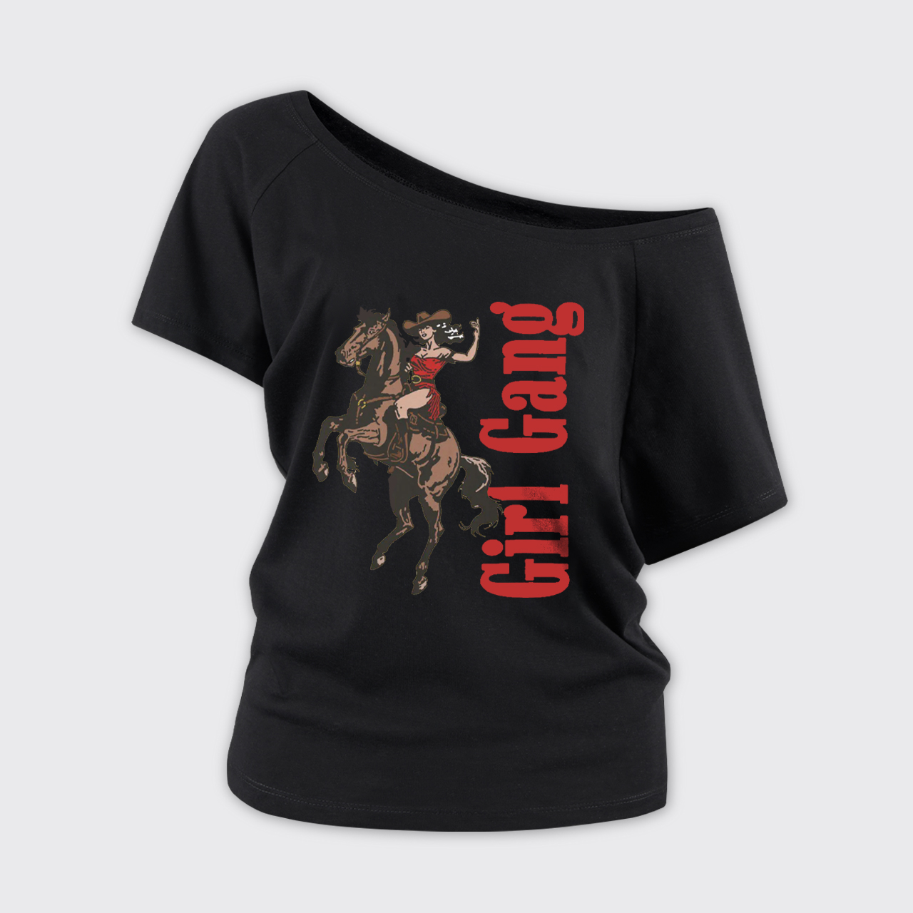 Cowgirl Gang Off Shoulder Top