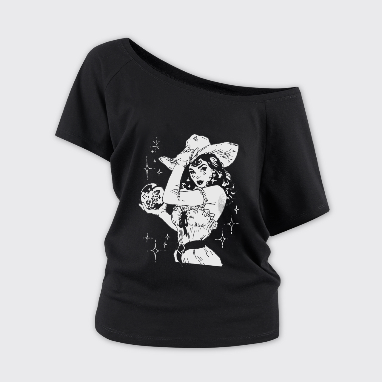 Starlit Cowgirl Off Shoulder Top