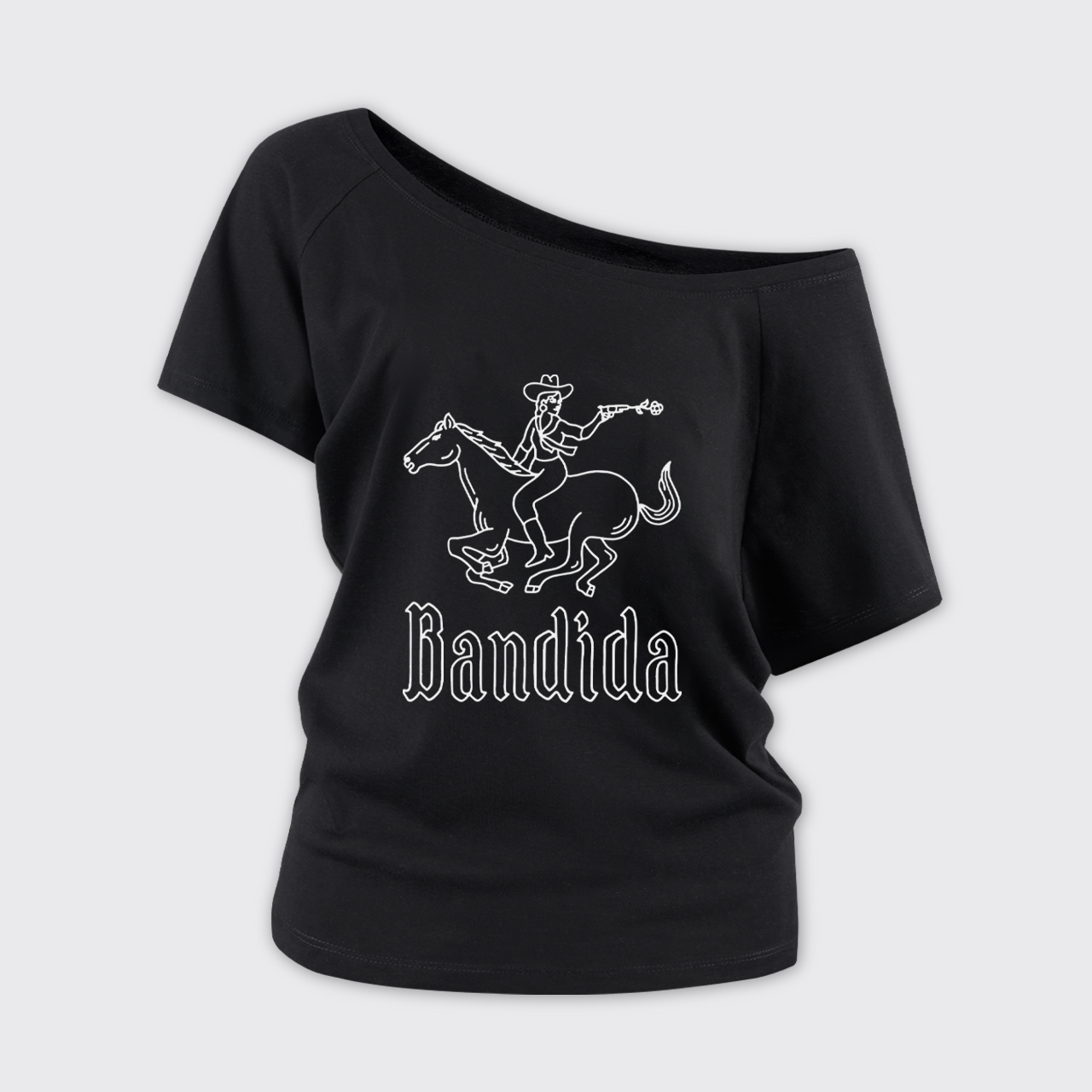 Fearless Rider Cowgirl Off Shoulder Top