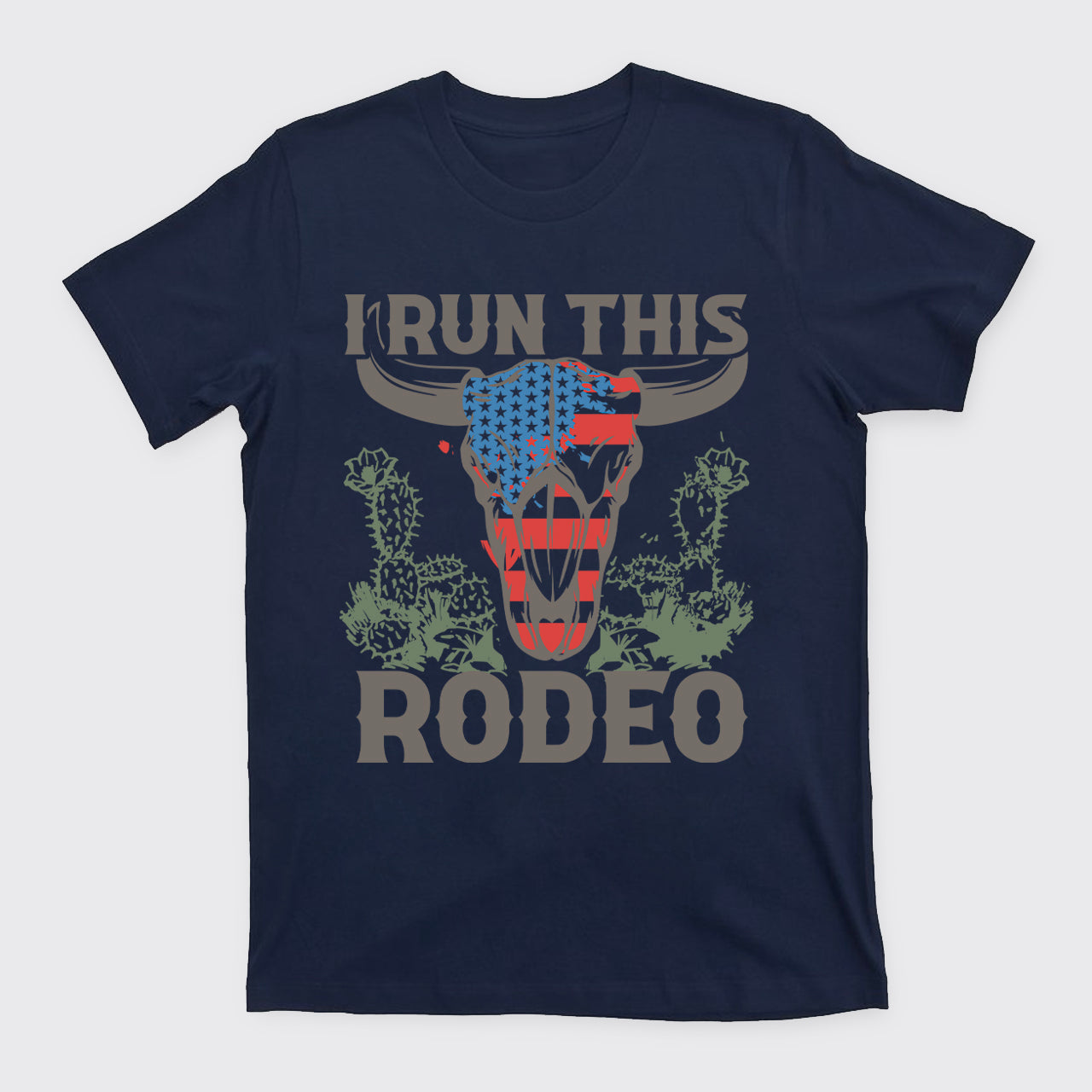 I Run This Rodeo America Cow T-Shirts