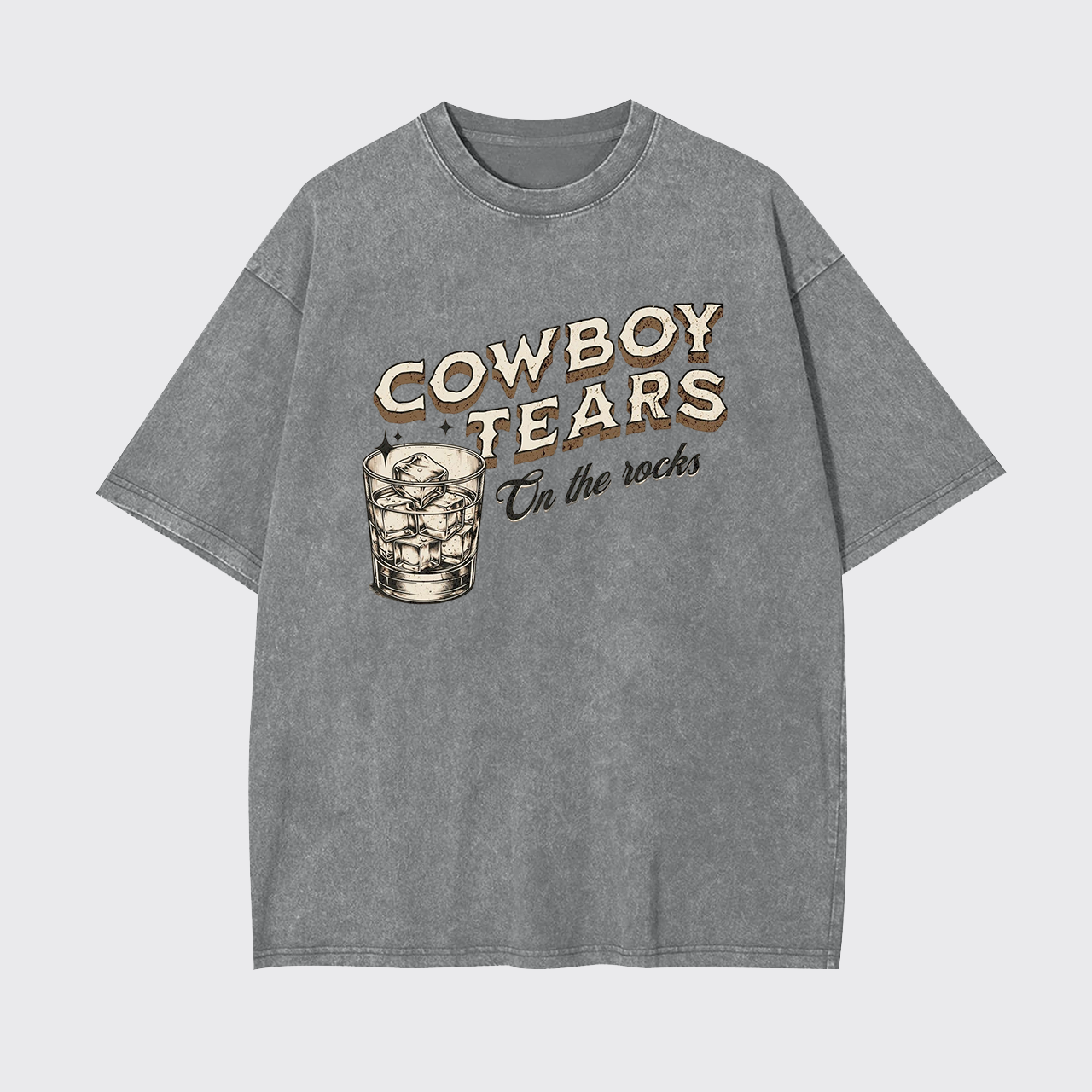 Cowboy Tears On The Rocks Garment-dye Tees