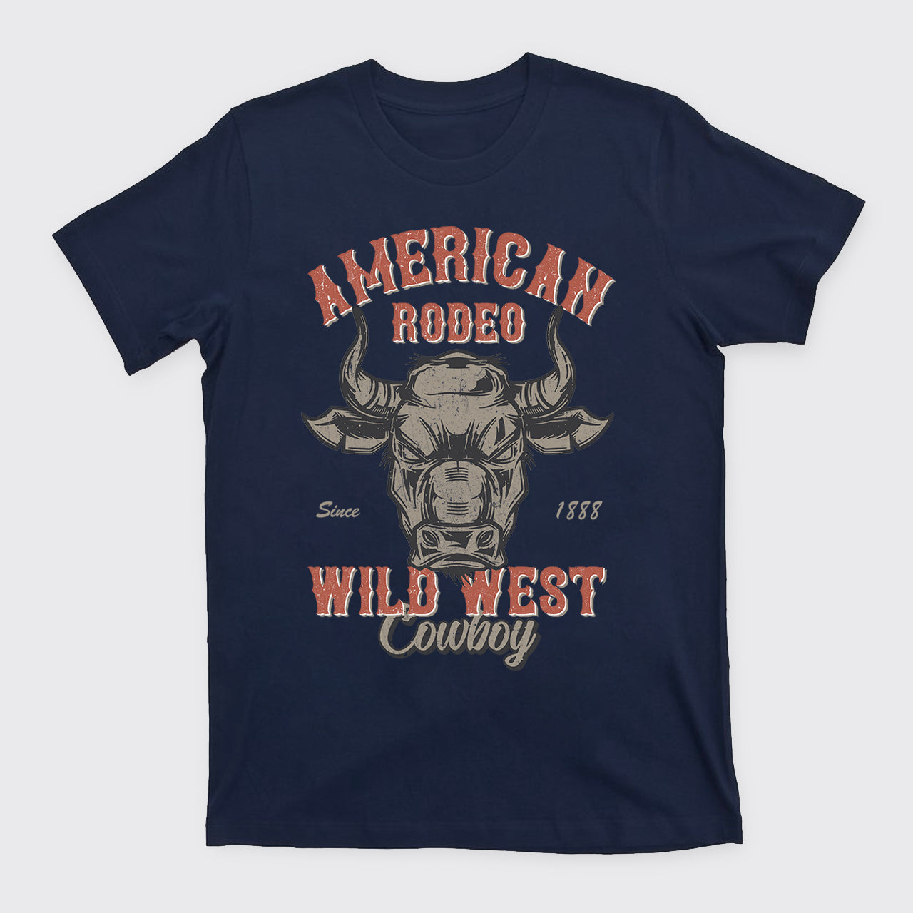 Vintage Rodeo Cowboy Wild West Bull T-Shirts