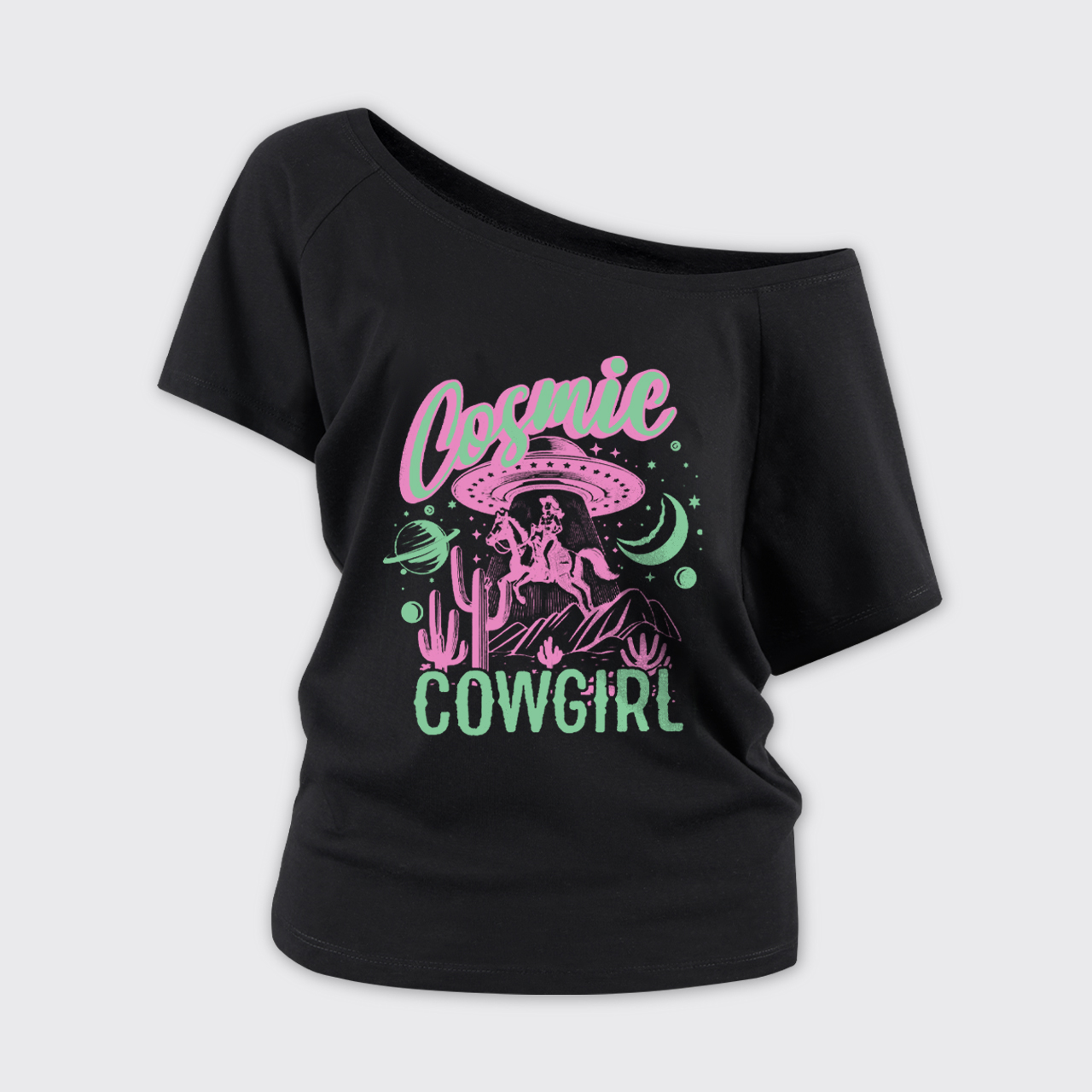Cosmic Cowgirl Off Shoulder Top