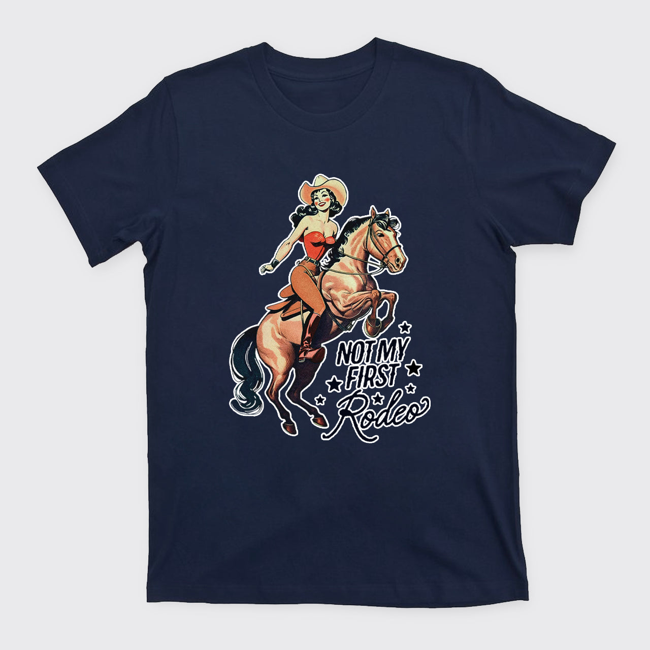 Retro Rodeo Cowgirl T-Shirts