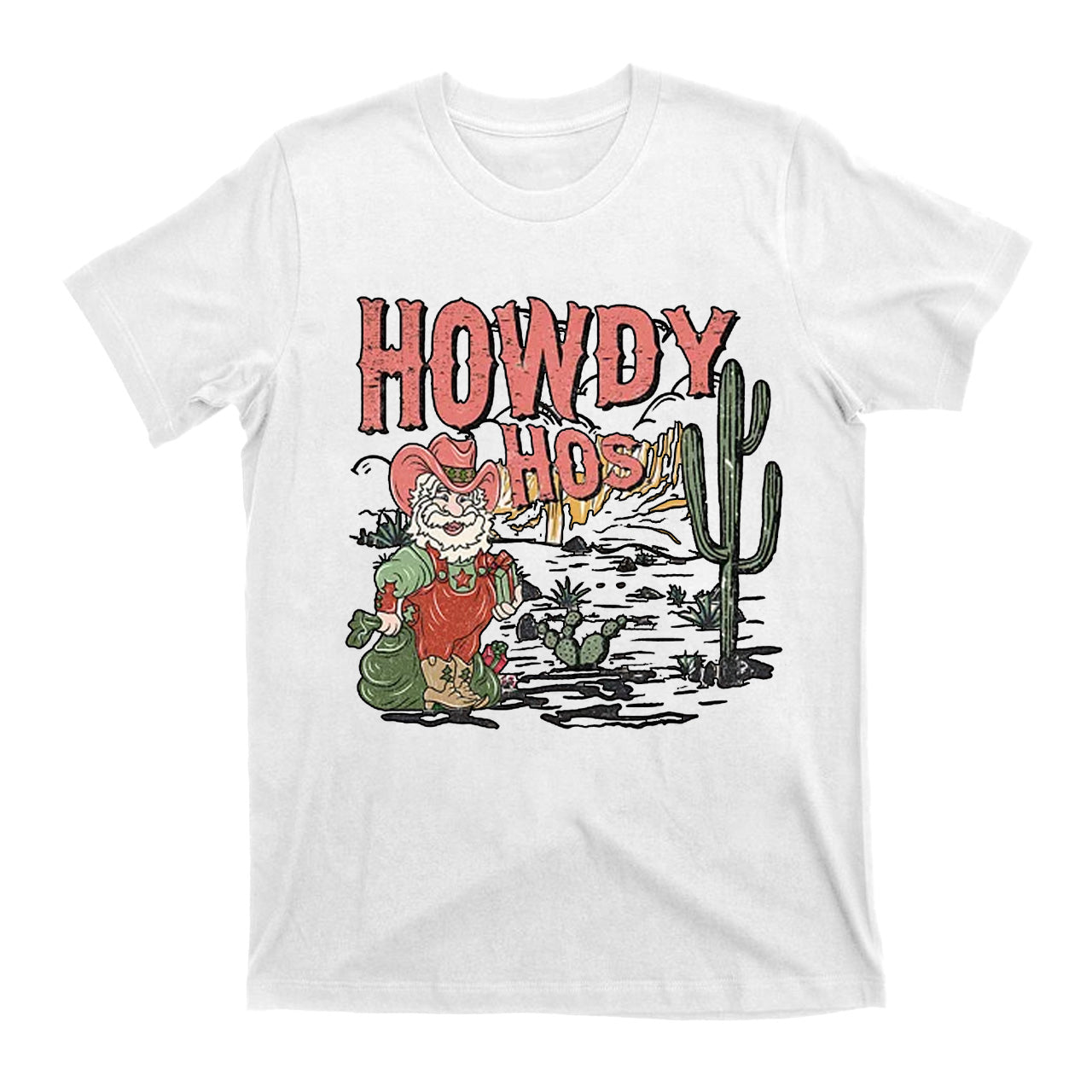 Retro Western Howdy Hos Christmas Shirts