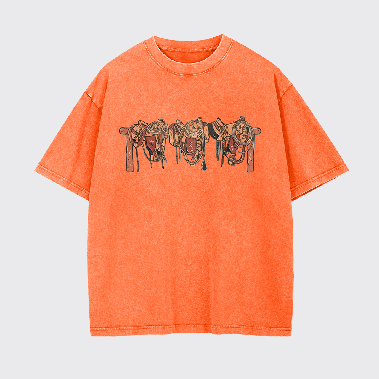 Cowboy Saddle Up Garment-dye Tees