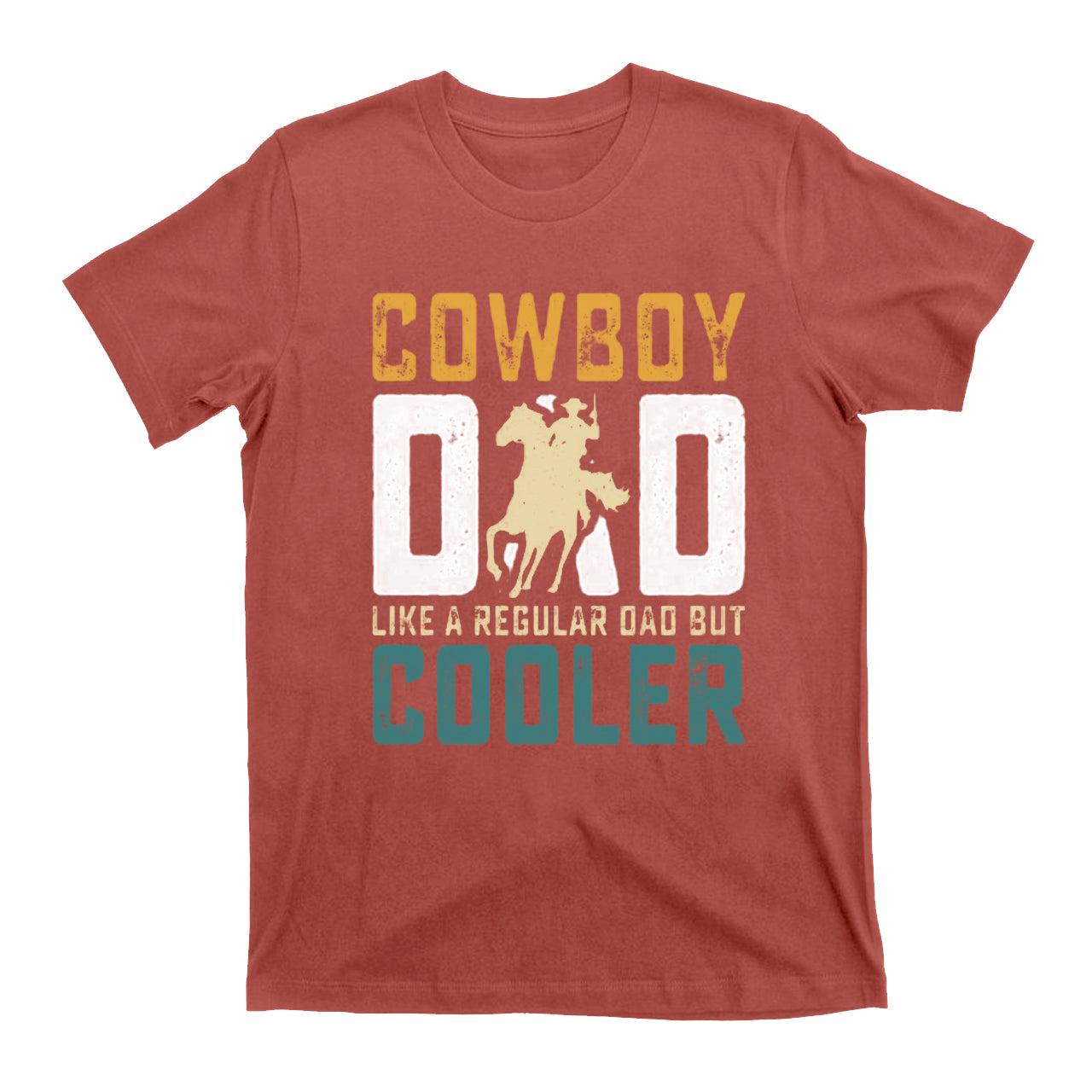 Cowboy Dad Like A Regular Dad But Cooler Vintage Cowboy T-Shirt