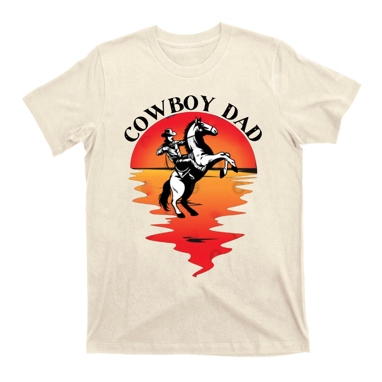 Cowboy Dad Sunset Cowboy T-Shirts