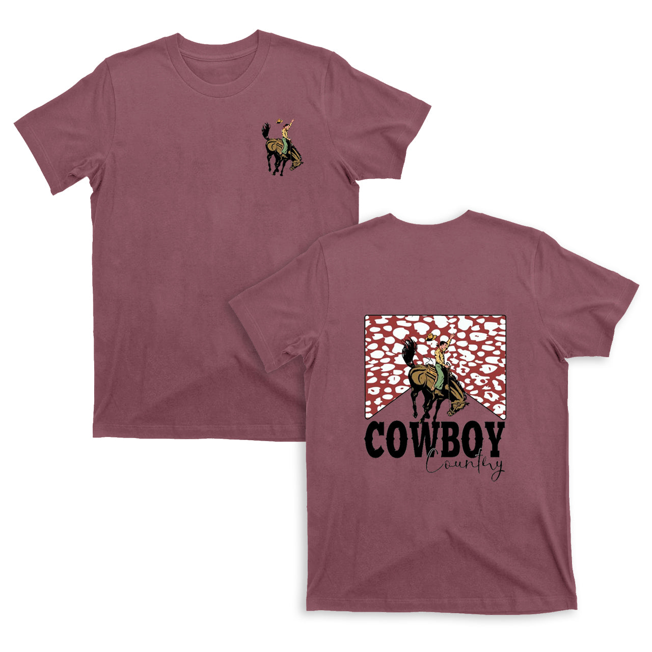 Cowboy Country Leopard Print T-Shirts