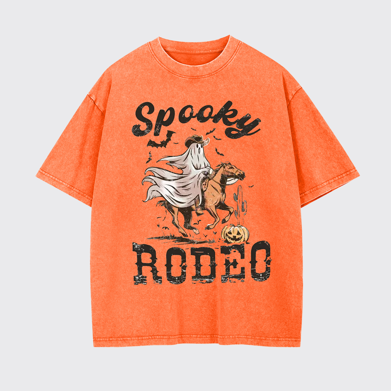 Western Halloween Spooky Rodeo Garment-dye Tees