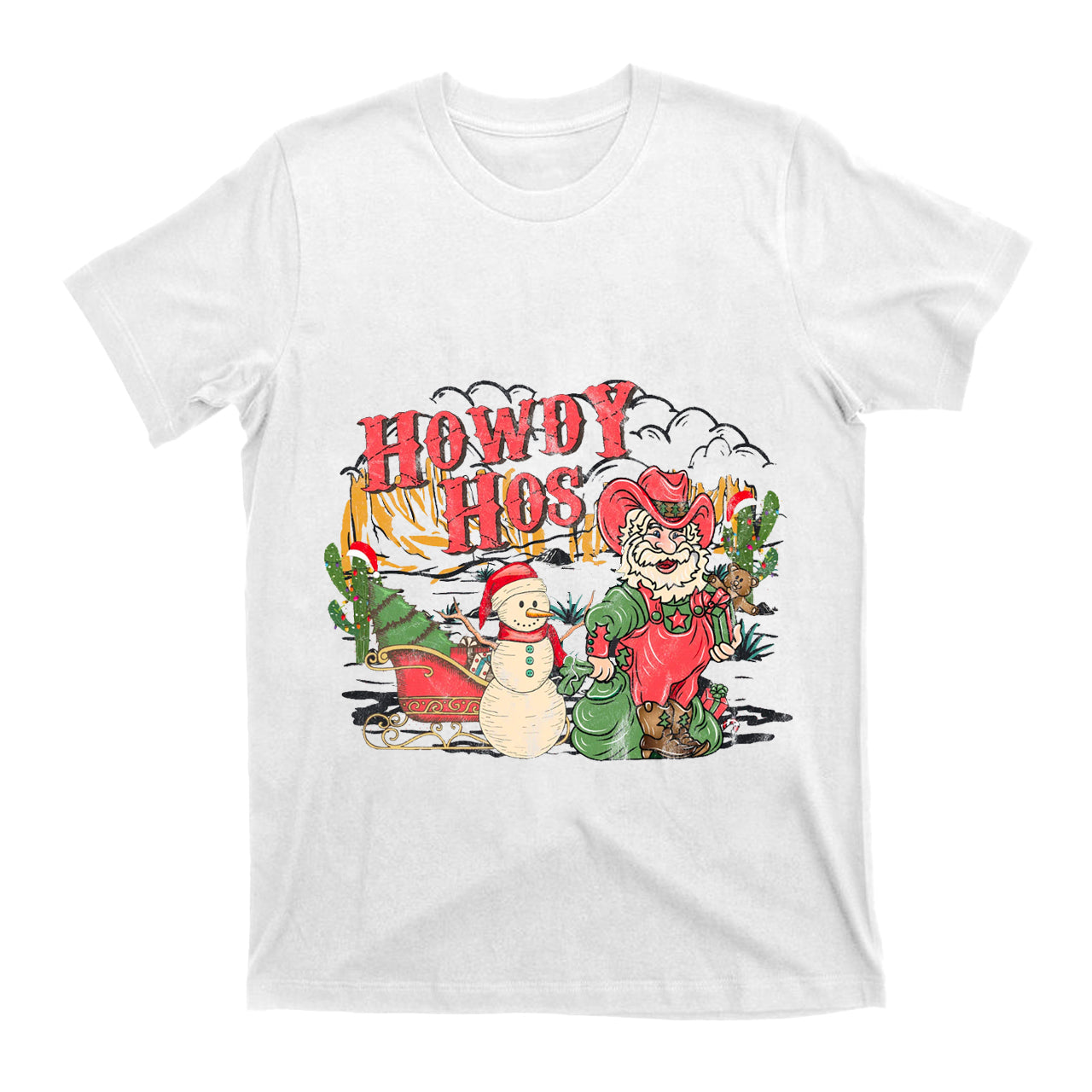 Christmas Denim Collection �?Howdy Hos T-Shirt