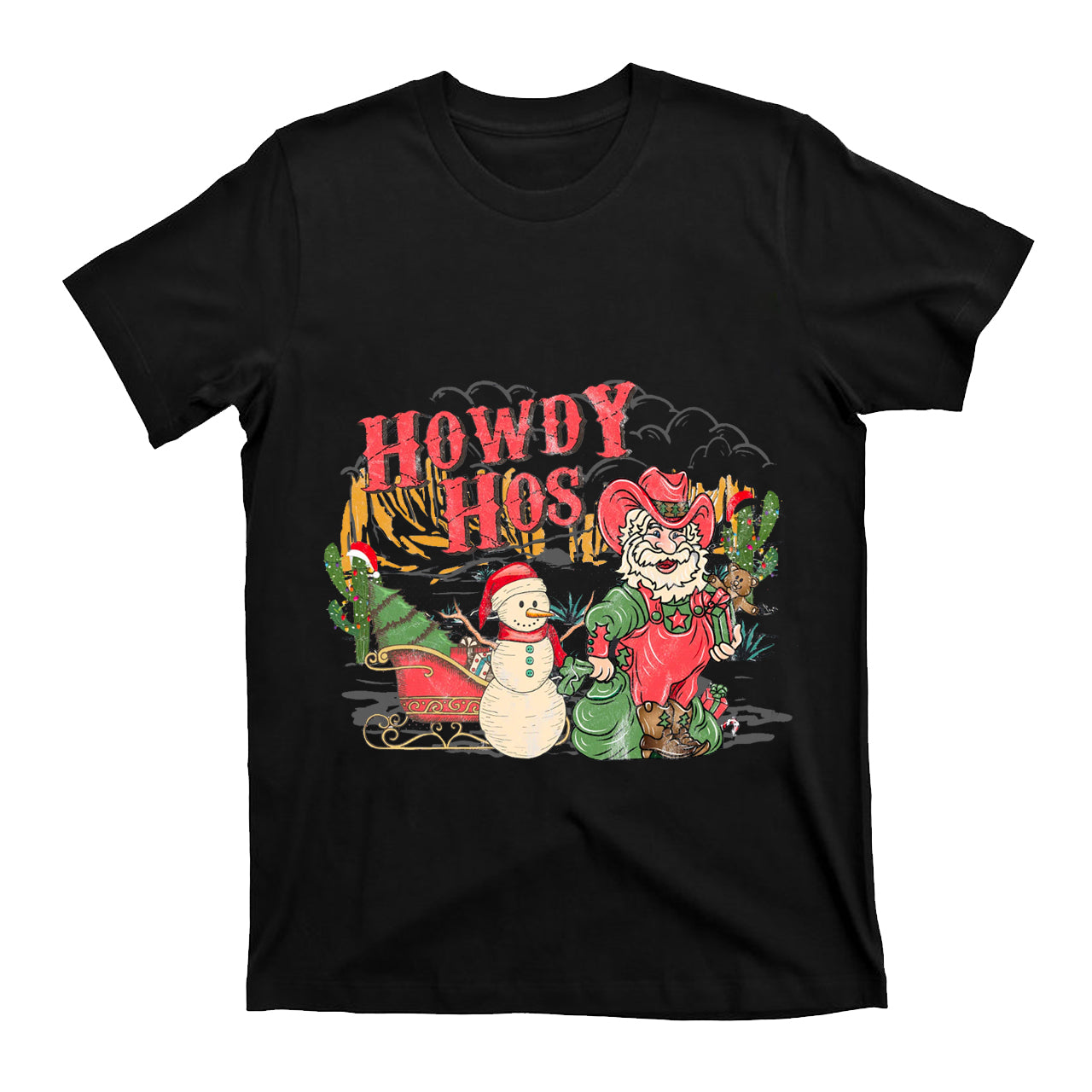 Christmas Denim Collection �?Howdy Hos T-Shirt