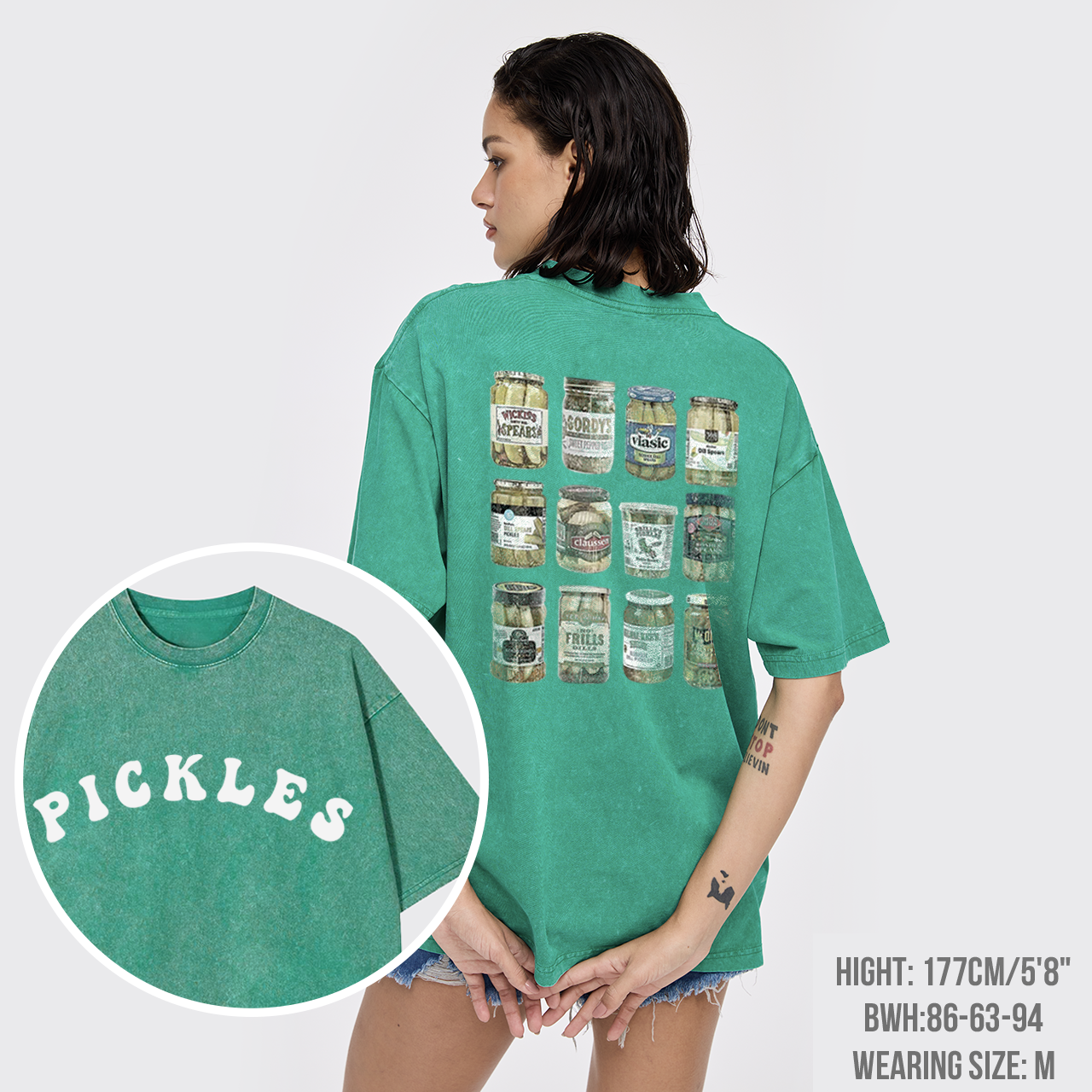 Canned Pickles Lovers Vintage Garment-dye Tees