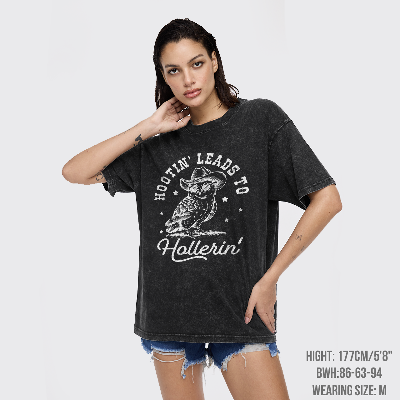Hootin' Leads To Hollerin Garment-dye Tees