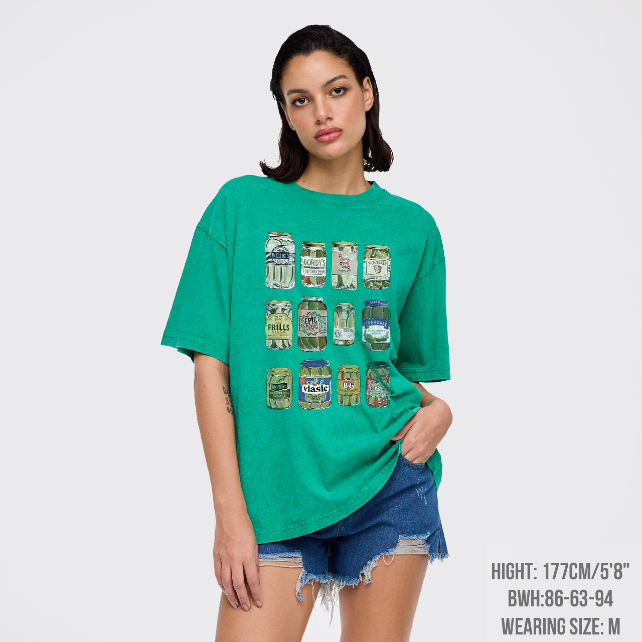 Vintage Canned Pickles Funny Garment-dye Tees