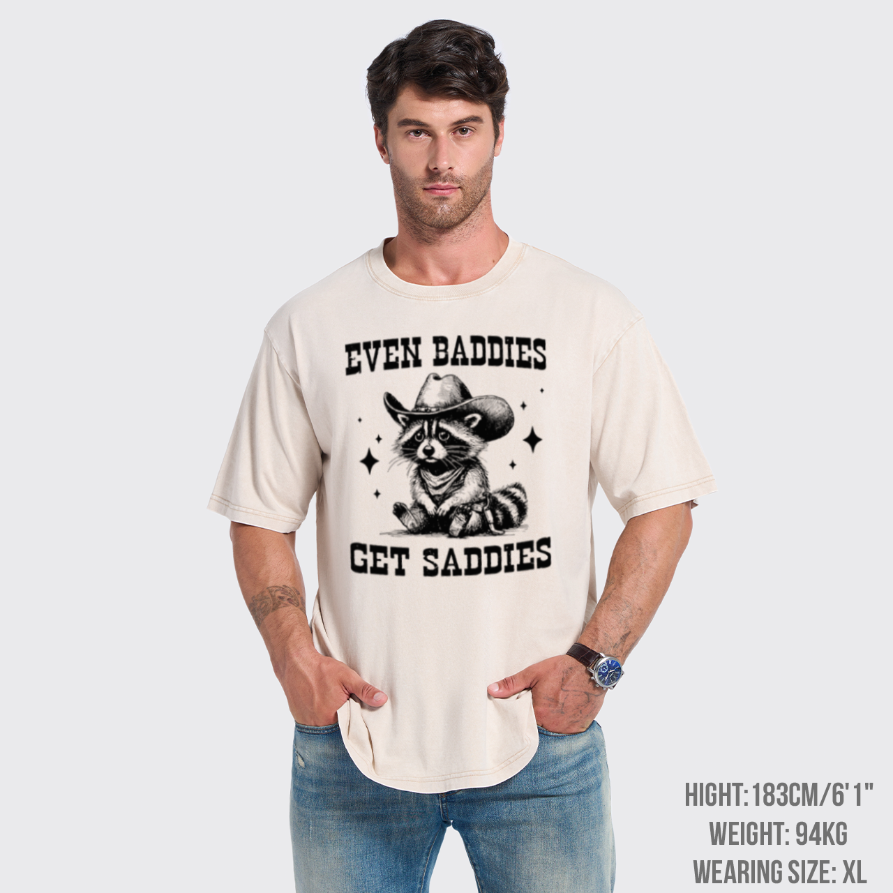 Even Baddies Get Saddies Garment-dye Tees