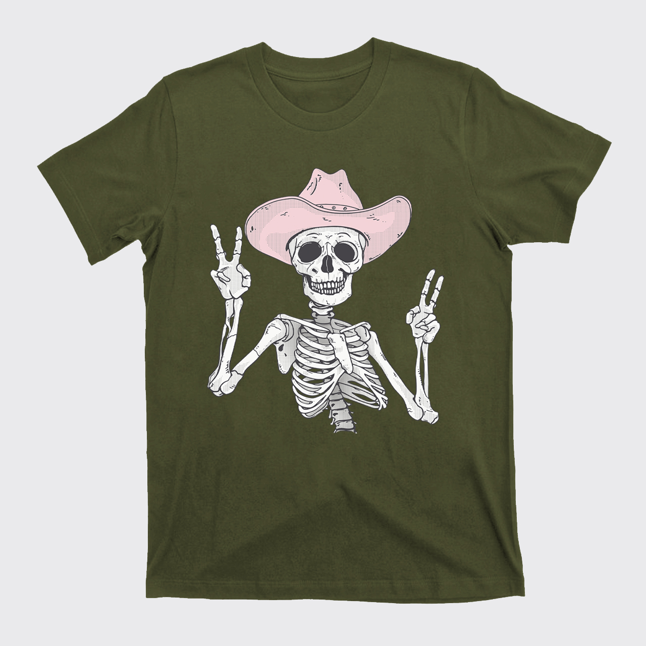The Pink Skull Is Halloween T-Shirts