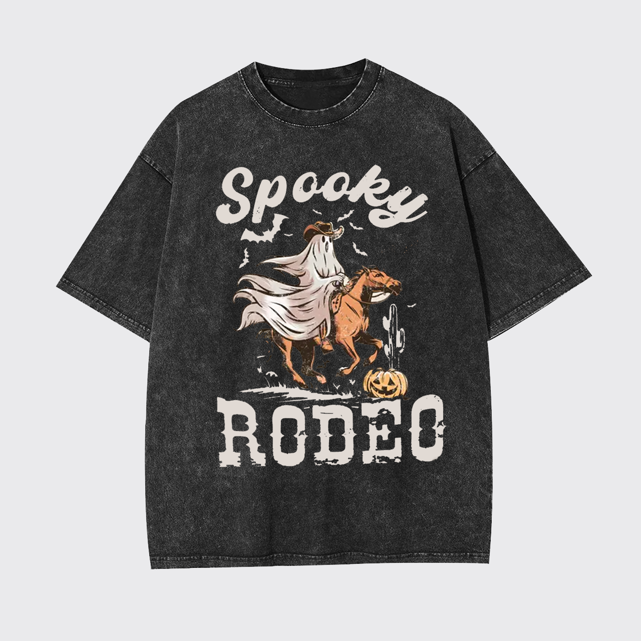 Western Halloween Spooky Rodeo Garment-dye Tees
