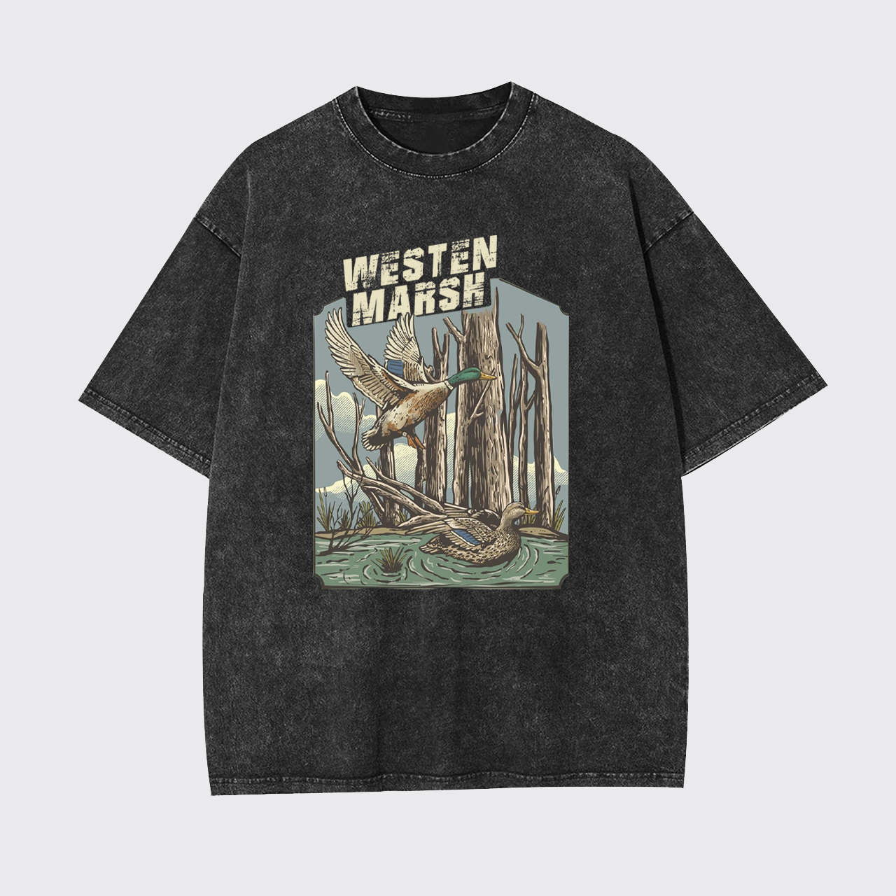 Western Marsh Wildlife Garment-dye Tees