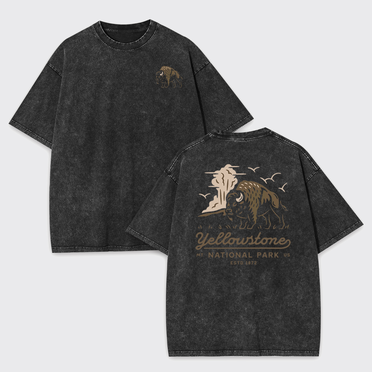 Yellowstone National Park Garment-dye Tees