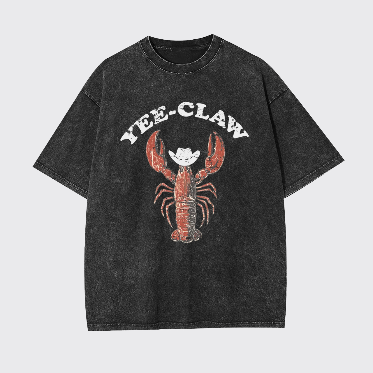 Funny Vintage Western Yee-Claw Garment-dye Tees