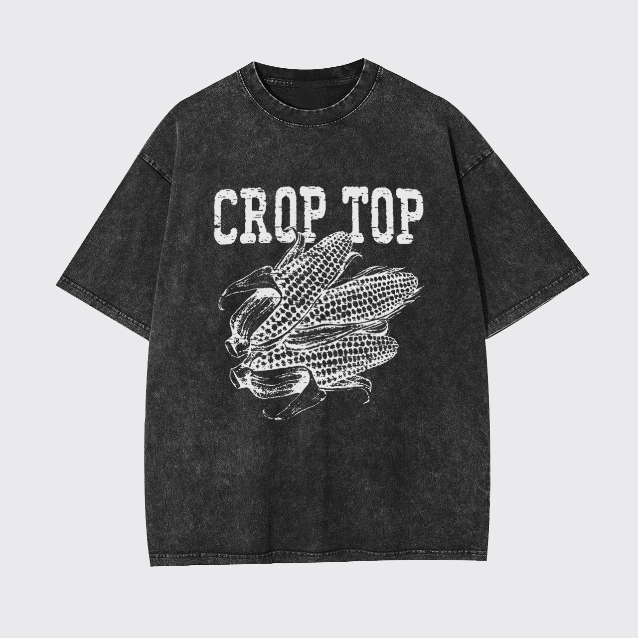 Crop Top Corn Garment-dye Tees