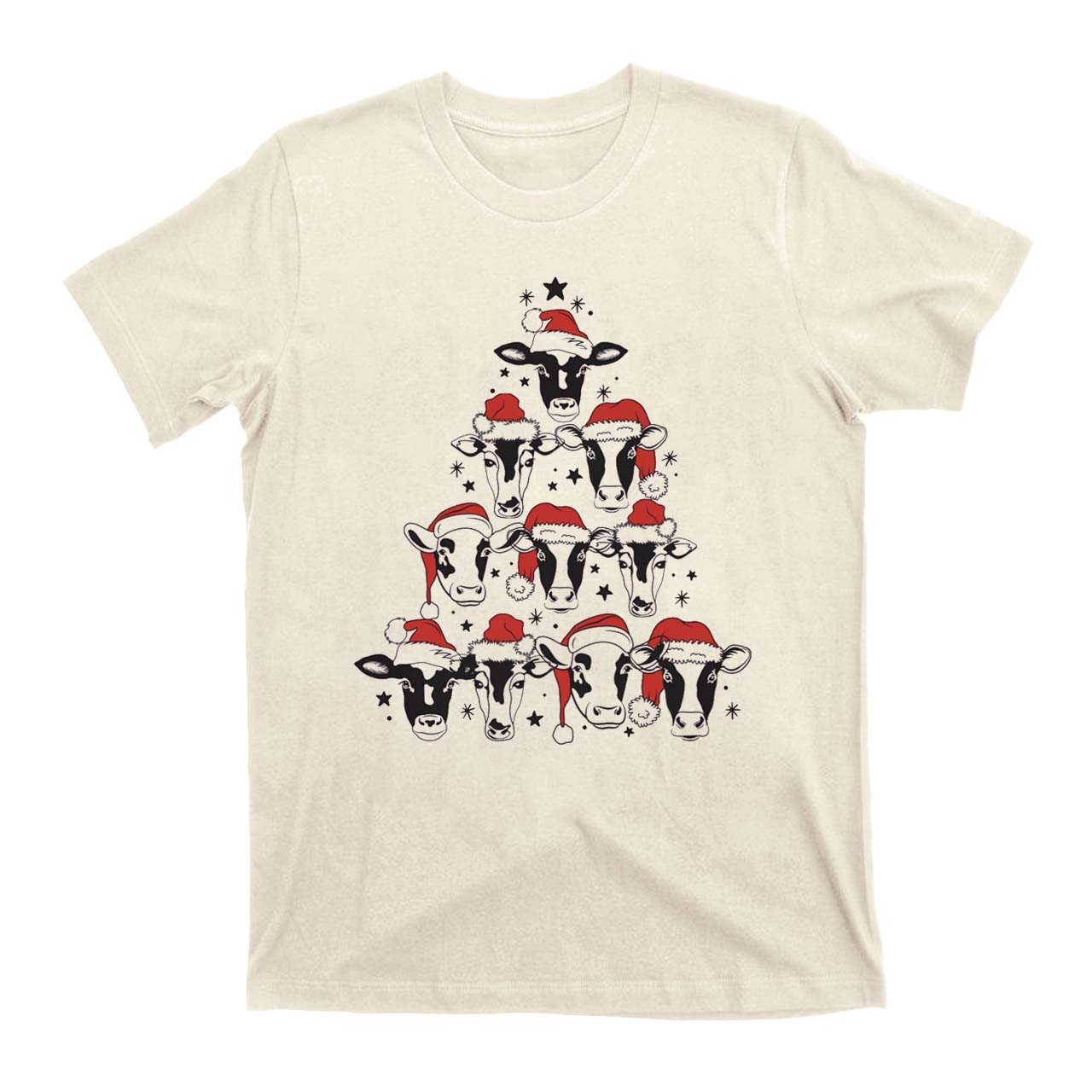 Christmas Cow Country Cowboy T-Shirt