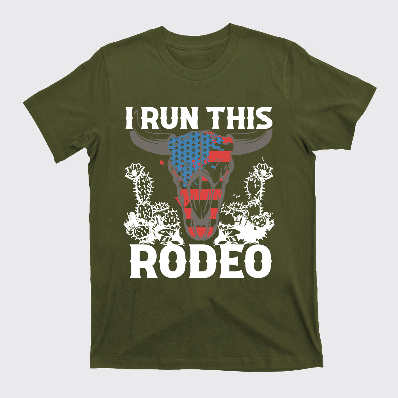 I Run This Rodeo America Cow T-Shirts
