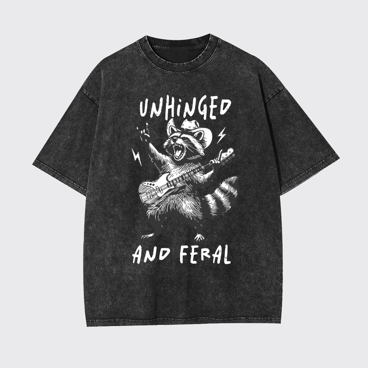 Unhinged And Feral Garment-dye Tees