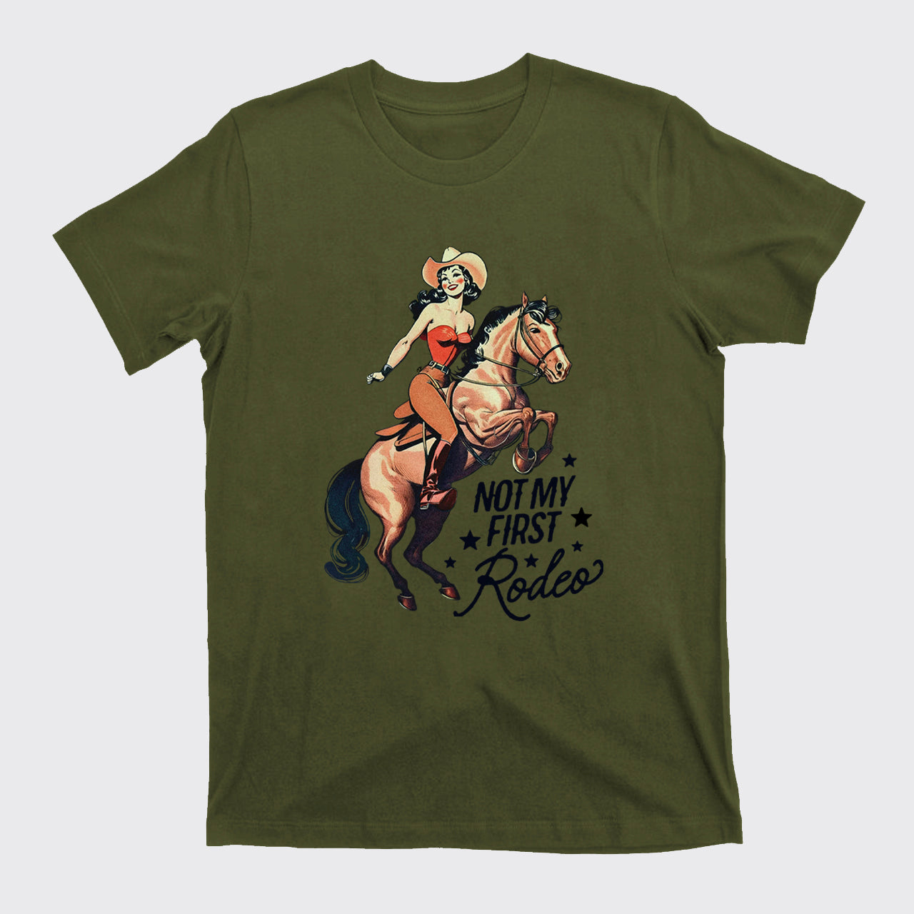 Retro Rodeo Cowgirl T-Shirts