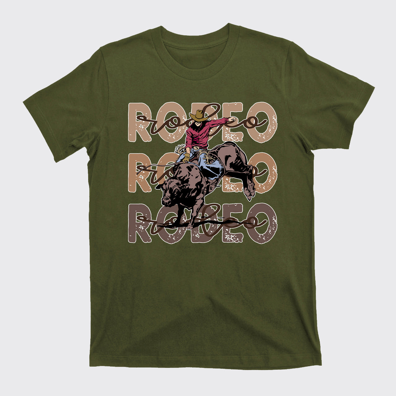 Retro Rodeo Western Cowboy T-Shirts