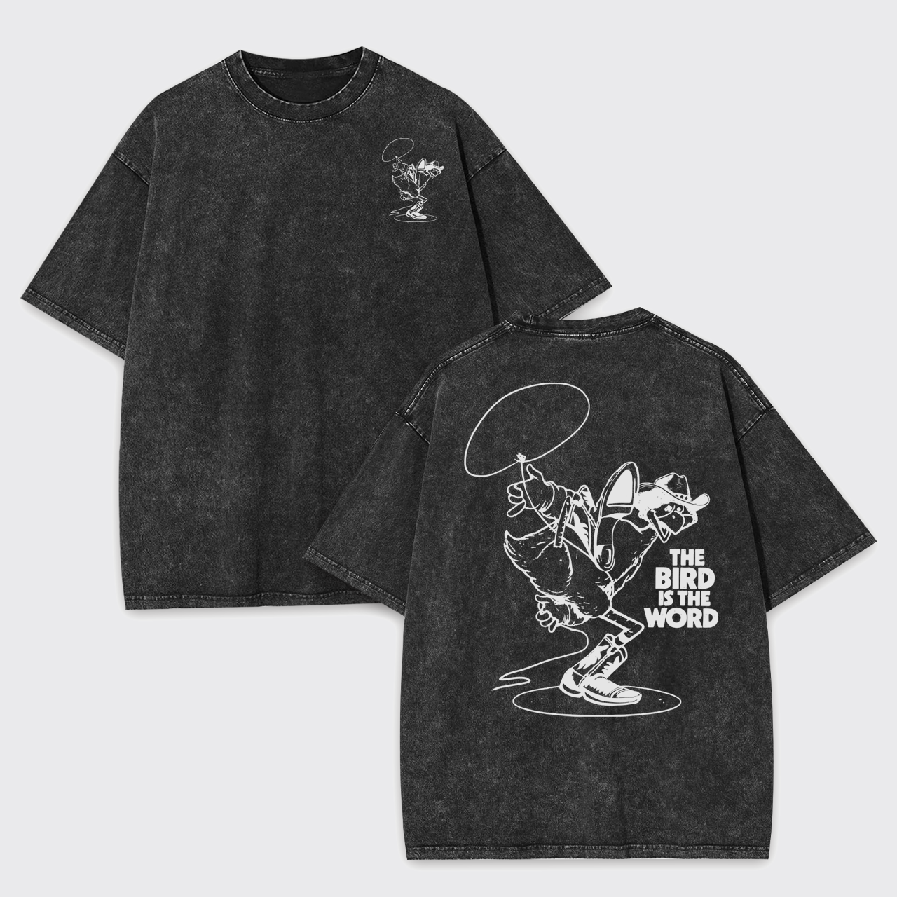 The Bird's Western Groove Garment-dye Tees