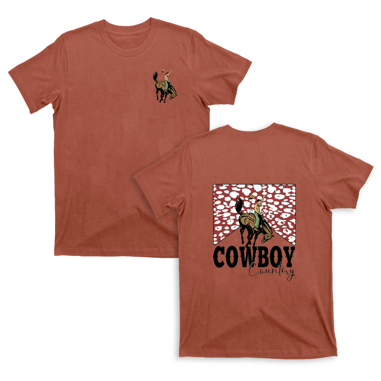 Cowboy Country Leopard Print T-Shirts