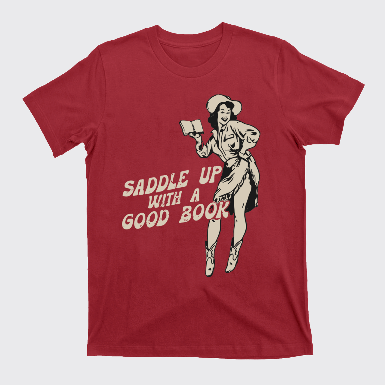 Retro Western Country Bookish Cowgirl T-Shirts